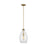 Generation Lighting Sean Lavin Marino 1-Lt Pendant, Satin Brass/Clear - P1484SB