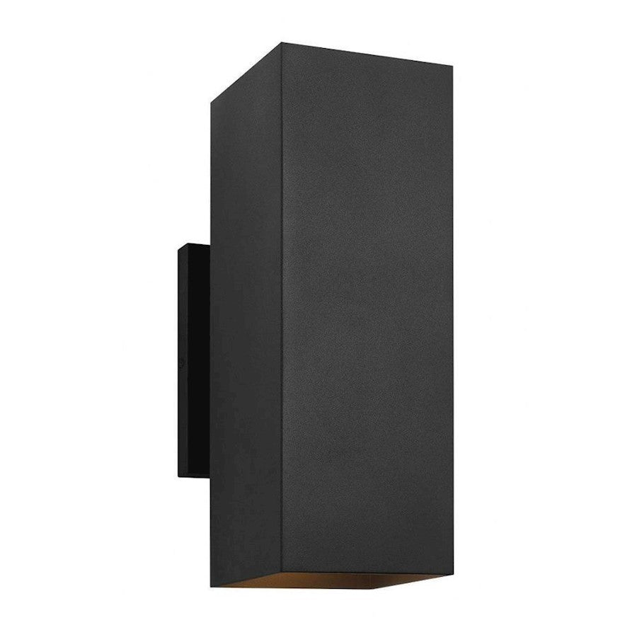 Visual Comfort Studio Pohl 2 Light Med Wall Lantern, Textured Black - SLO1112TXB