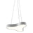 Sonneman Corso Rhythm 1Lt LED Pendant, Satin Aluminum/White - 1730-16-J20