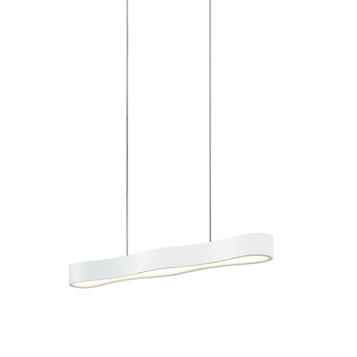 Sonneman Corso Linear 1 Light 24" LED Pendant, Text White/White - 1733-98-J20