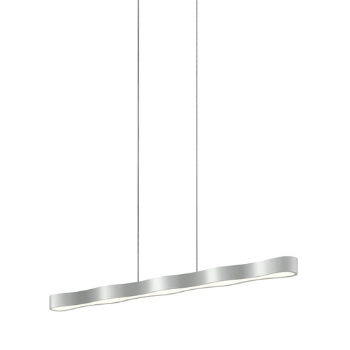 Sonneman Corso Linear 1Lt LED 44" Pendant, Satin Aluminum/White - 1735-16-J20
