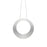 Sonneman Haro 1 Light LED 16" Pendant, Bright Satin/White - 1754-16-J20