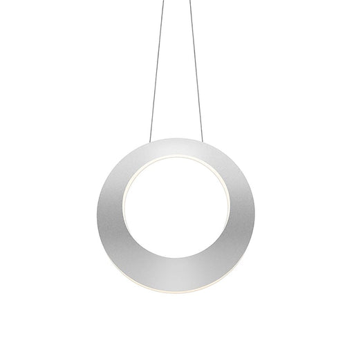 Sonneman Haro 1 Light LED 16" Pendant, Bright Satin/White - 1754-16-J20