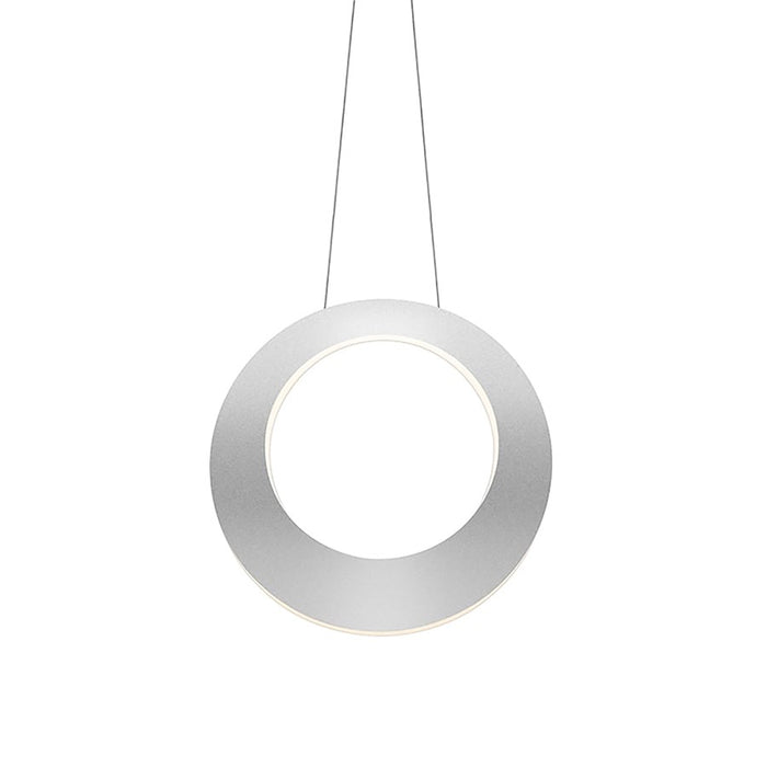 Sonneman Haro 1 Light LED 16" Pendant, Bright Satin/White - 1754-16-J20