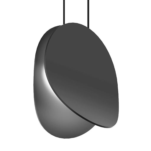 Sonneman Malibu Discs 1Lt LED 7" Pendant, Satin Black/Satin Black - 1765-25-J20