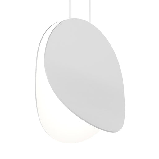 Sonneman Malibu Discs 1Lt LED 10" Pendant, Satin White/Satin White - 1766-03-J20