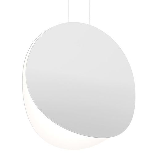 Sonneman Malibu Discs 1Lt LED 18" Pendant, Satin White/Satin White - 1768-03-J20