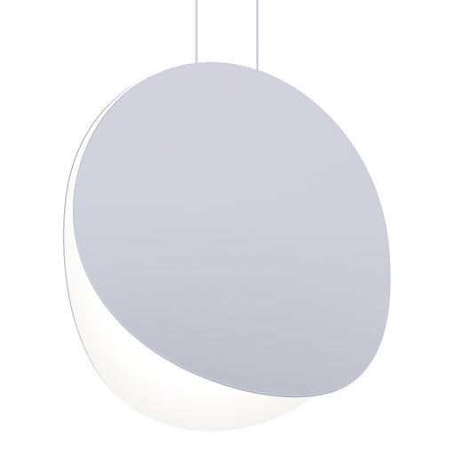 Sonneman Malibu Discs 1 Light LED 18" Pendant, Dove Gray/Dove Gray - 1768-18-J20