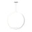 Sonneman Aureola 2 Light LED Pendant, Satin White - 1780-03-J20