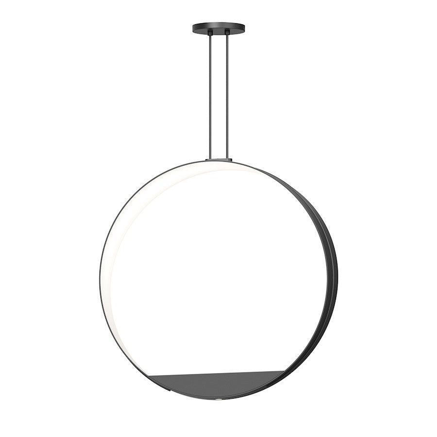 Sonneman Aureola 2 Light LED Pendant, Satin Black - 1780-25-J20