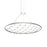 Sonneman Constellation 1 Light Pendant, Bright Aluminum/Halo