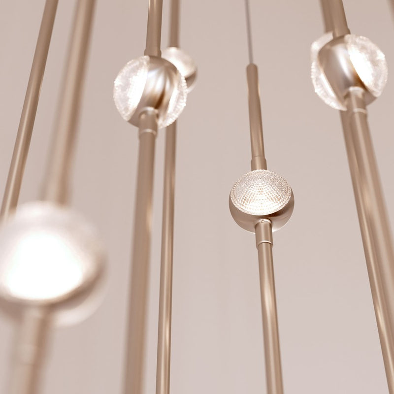 Sonneman Constellation Aries 18Lt LED Pendant, NK/CL/2700K/120"