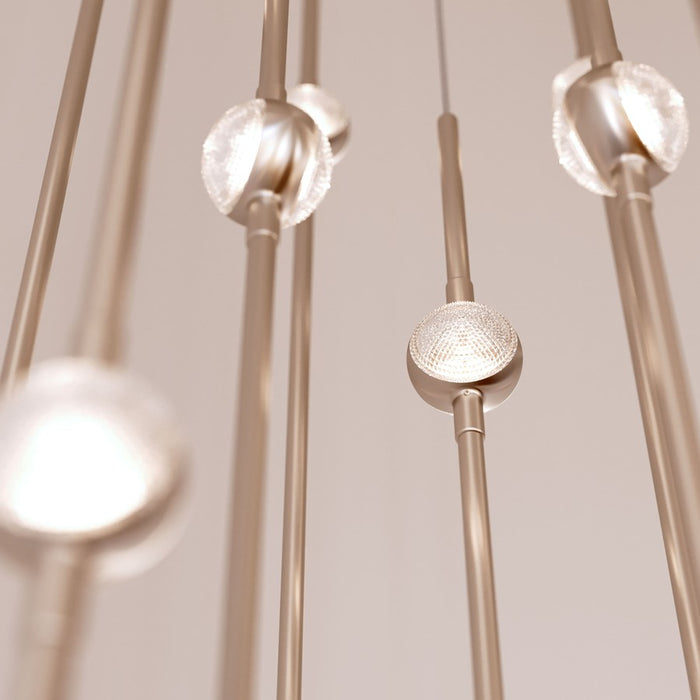 Sonneman Constellation Aries 18Lt LED Pendant, NK/CL/2700K/120"