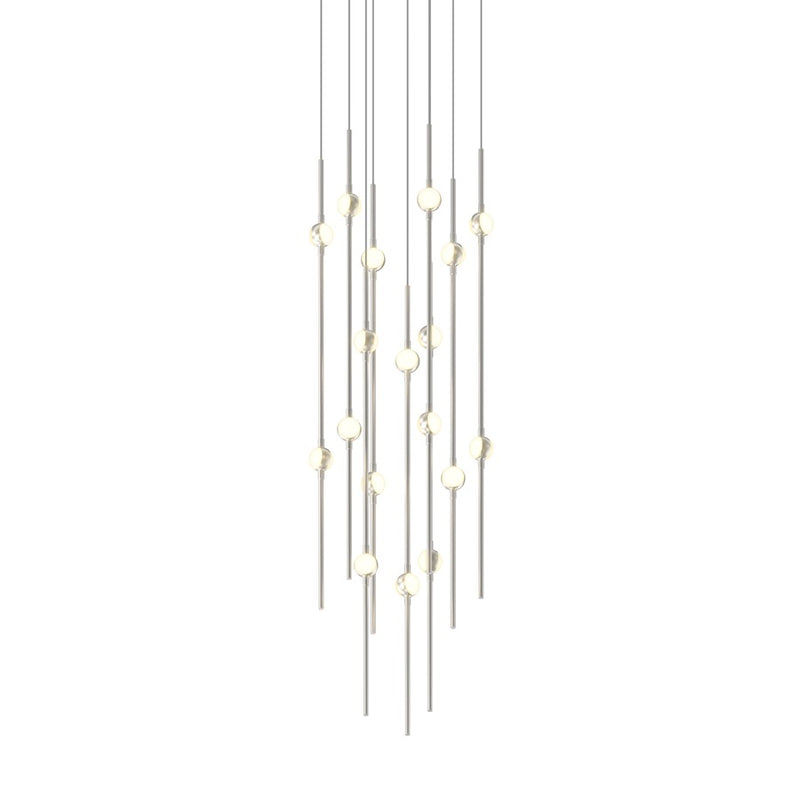 Sonneman Constellation Aries 18Lt LED Pendant, NK/WH/3000K/120" Cable - 2012-13W
