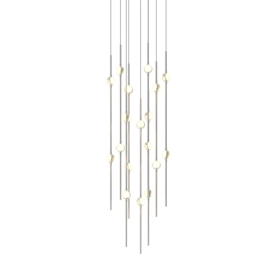 Sonneman Constellation Aries 18Lt LED Pendant, NK/WH/3000K/240" - 2012-13W-J20