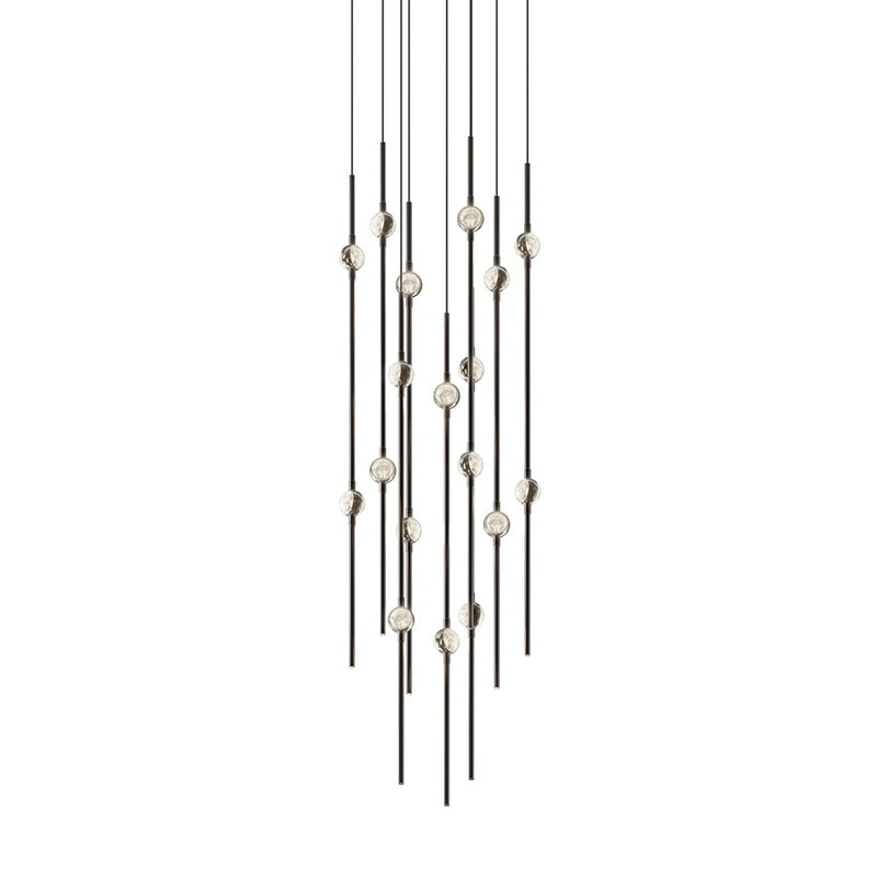 Sonneman Constellation Aries 18Lt LED Pendant, BK/CL/2700K/120" - 2012-33C-27