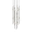 Sonneman Constellation Aries 18Lt LED Pendant, BK/CL/3000K/120" Cable - 2012-33C