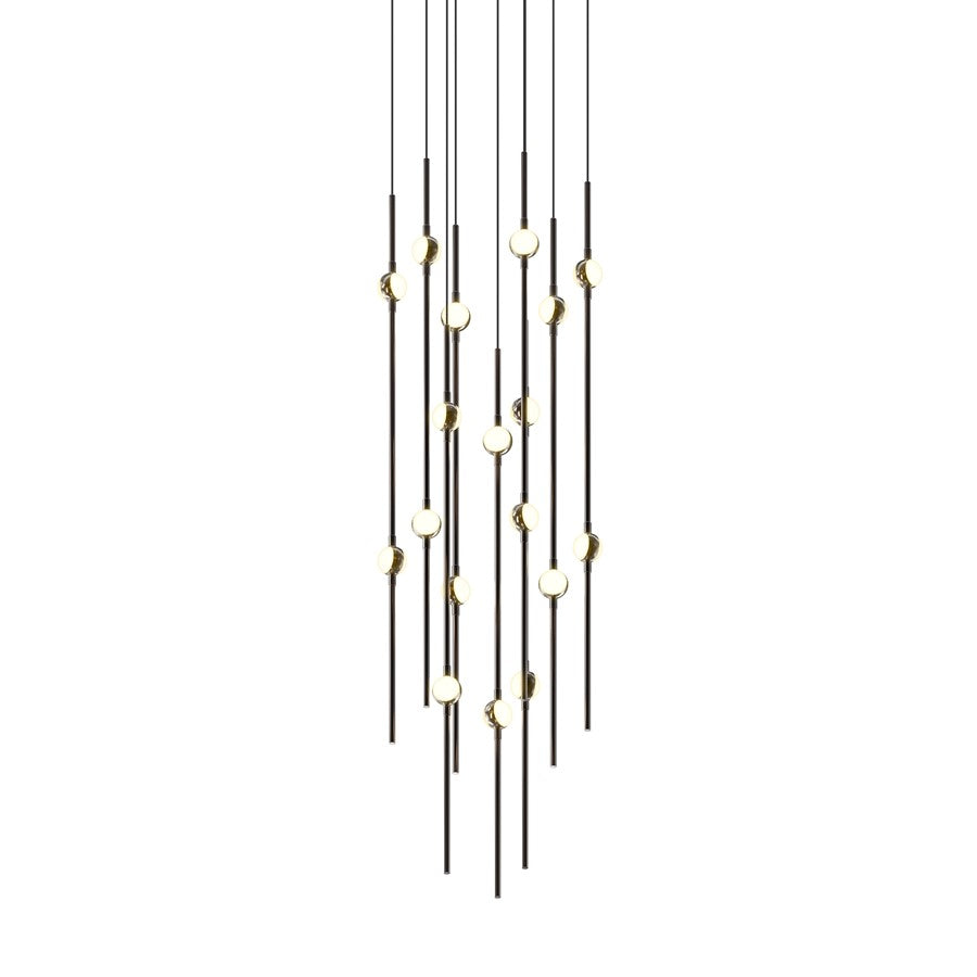Sonneman Constellation Aries 18Lt LED Pendant, B/WH/2700/240" - 2012-33W-27-J20
