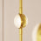 Sonneman Constellation Aries 18Lt LED Pendant, BR/WH/3000K/240"