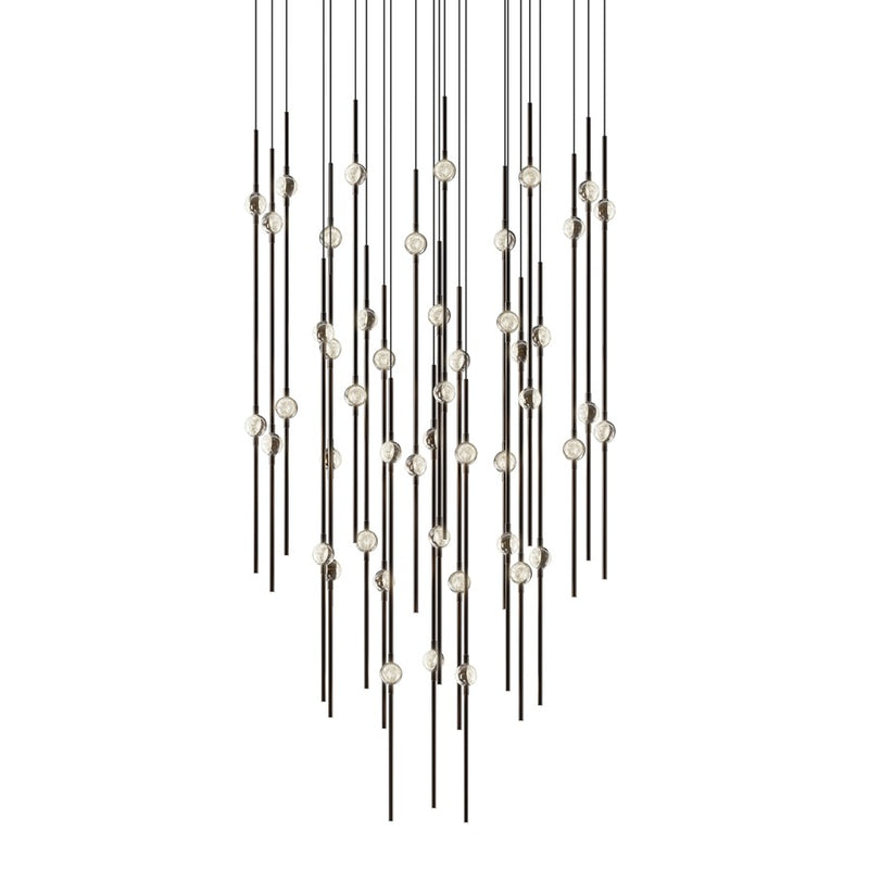Sonneman Constellation Aries 48Lt LED Pendant, BK/CL/2200K/120" - 2014-33C-22