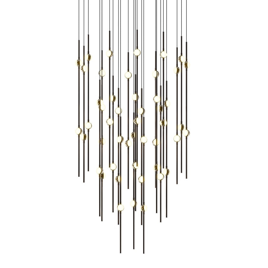 Sonneman Constellation Aries 48Lt LED Pendant, B/WH/2700/240" - 2014-33W-27-J20