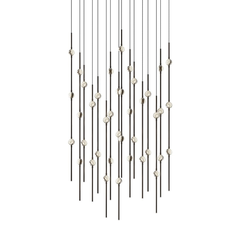 Sonneman Constellation Aries 40Lt LED Pendant, BK/CL/2700K/120" - 2015-33C-27