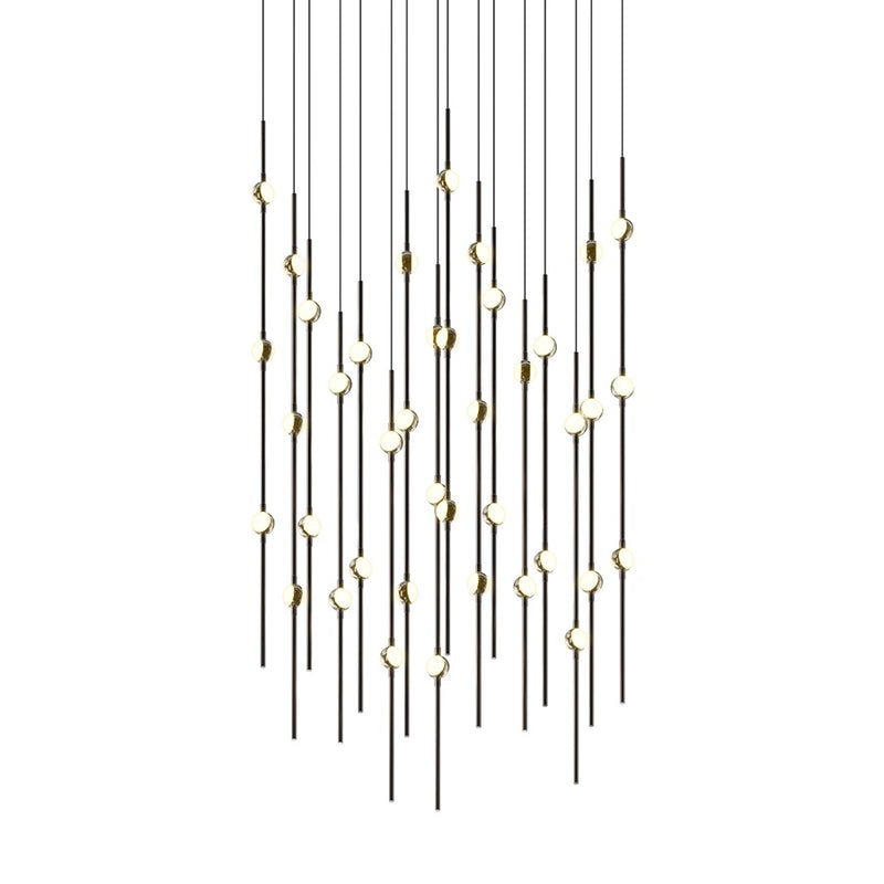 Sonneman Constellation Aries 40Lt LED Pendant, BK/WH/2200K/120" - 2015-33W-22