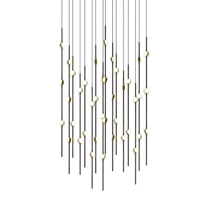 Sonneman Constellation Aries 40Lt LED Pendant, BK/WH/2200K/120" - 2015-33W-22