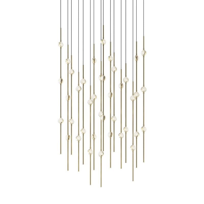 Sonneman Constellation Aries 40Lt LED Pendant, BR/CL/2700K/120" - 2015-38C-27