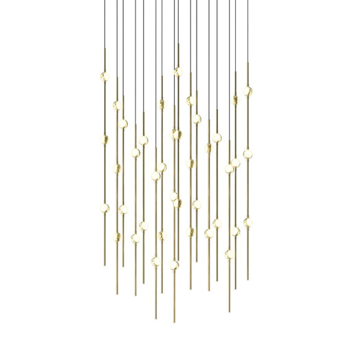 Sonneman Constellation Aries 40Lt LED Pendant, BR/WH/2700/240" - 2015-38W-27-J20