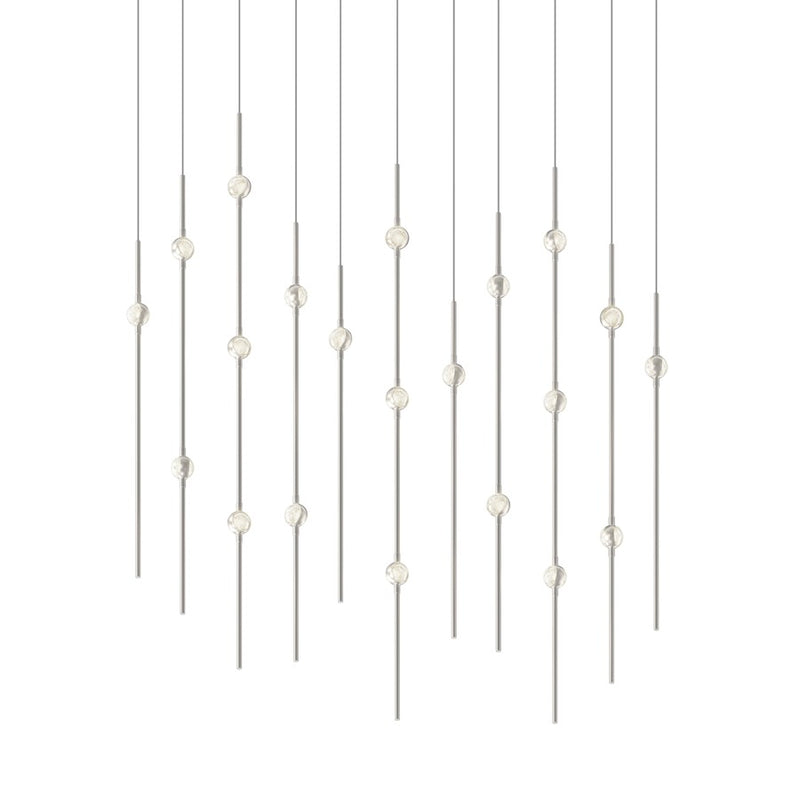 Sonneman Constellation Aries 21Lt LED Pendant, NK/CL/2700K/120" - 2016-13C-27