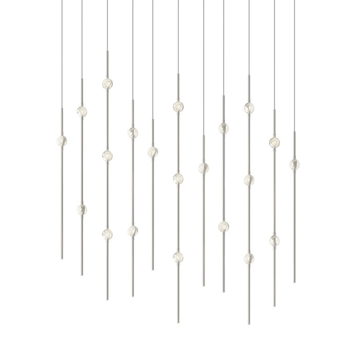 Sonneman Constellation Aries 21Lt LED Pendant, NK/CL/3000K/120" Cable - 2016-13C