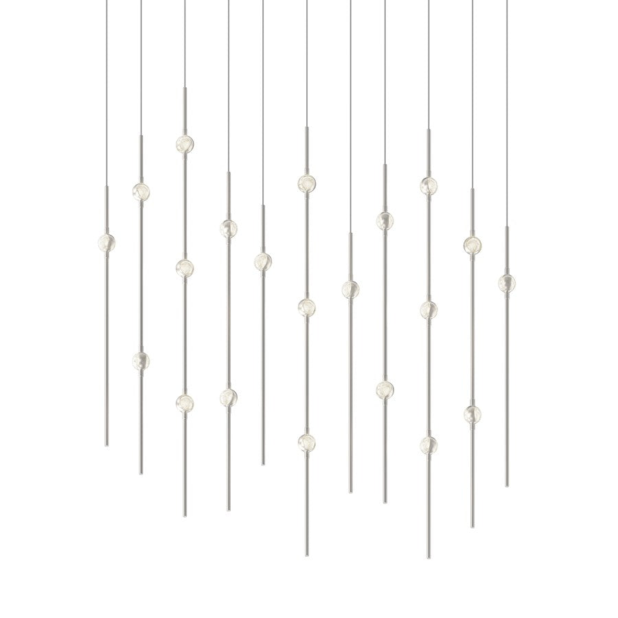 Sonneman Constellation Aries 21Lt LED Pendant, NK/CL/3000K/240" - 2016-13C-J20