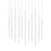 Sonneman Constellation Aries 21Lt LED Pendant, NK/WH/3000K/120" Cable - 2016-13W