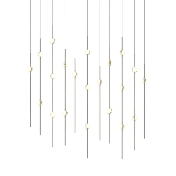Sonneman Constellation Aries 21Lt LED Pendant, NK/WH/3000K/120" Cable - 2016-13W