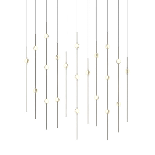 Sonneman Constellation Aries 21Lt LED Pendant, NK/WH/3000K/240" - 2016-13W-J20