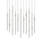 Sonneman Constellation Aries 21Lt LED Pendant, BK/WH/2200K/120" - 2016-33W-22