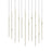 Sonneman Constellation Aries 21Lt LED Pendant, BR/CL/2700K/120" - 2016-38C-27