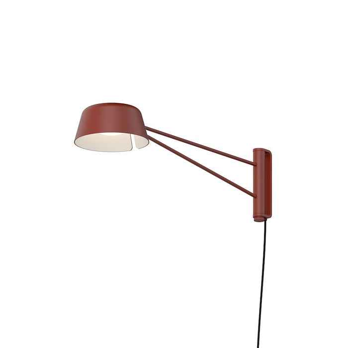 Sonneman Ray 1 Light Short Wall Lamp, Oxide Red/Oxide Red - 2030-73