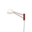 Sonneman Ray 1 Light Short Wall Lamp, Oxide Red/Opal White - 2030-73W