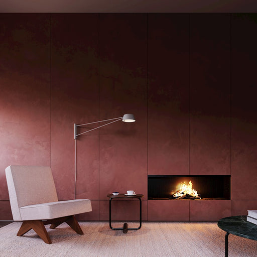 Sonneman Ray 1 Light Long Wall Lamp, Warm Gray/Warm Gray