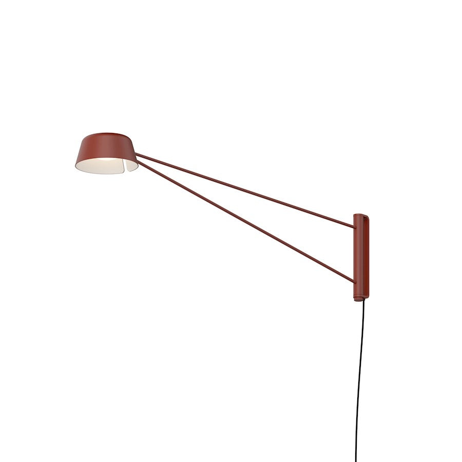 Sonneman Ray 1 Light Long Wall Lamp, Oxide Red/Oxide Red - 2031-73