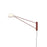 Sonneman Ray 1 Light Long Wall Lamp, Oxide Red/Opal White - 2031-73W