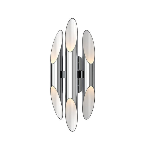 Sonneman Chimes 6 Light Sconce, Polished Chrome/Clear - 2043-01