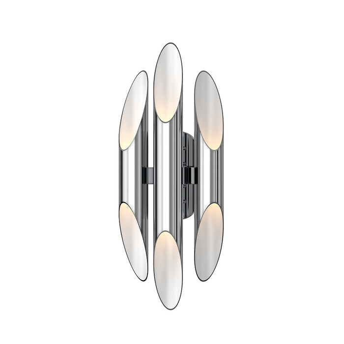 Sonneman Chimes 6 Light Sconce, Polished Chrome/Clear - 2043-01