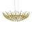 Sonneman Chimes 60 Light Round Pendant, Satin Brass/Clear - 2046-38