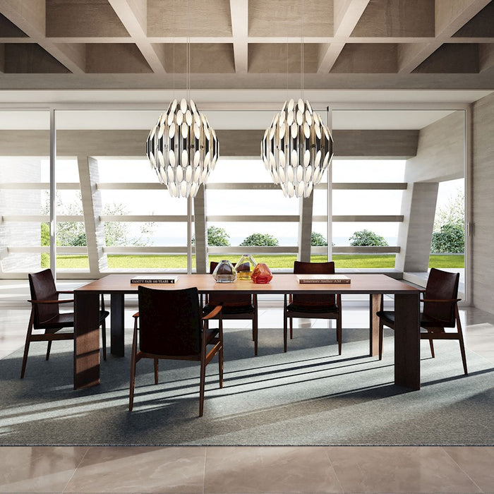 Sonneman Chimes 90 Light Pendant, Polished Chrome/Clear