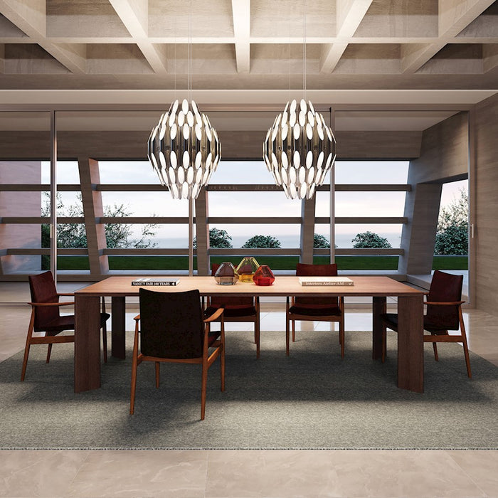 Sonneman Chimes 90 Light Pendant, Polished Chrome/Clear