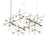 Sonneman Nebula 48 Light Square LED Chandelier, Satin Nickel/White - 2065-13-J20