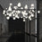 Sonneman Nebula 48 Light Square LED Chandelier, Satin Black/White